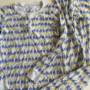Roberta Roller Rabbit Pima cotton pajamas duck print Vguc 8 10